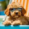 daximusWrecks goldendoodle puppy lounging on pool furniture wea 8257a06b 3214 4661 b3d0 6acd6f899896