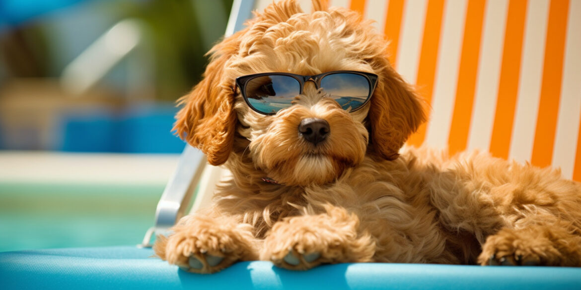 daximusWrecks goldendoodle puppy lounging on pool furniture wea 8257a06b 3214 4661 b3d0 6acd6f899896
